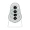 Organize It All White 6 Section Cabinet Door Lid Rack